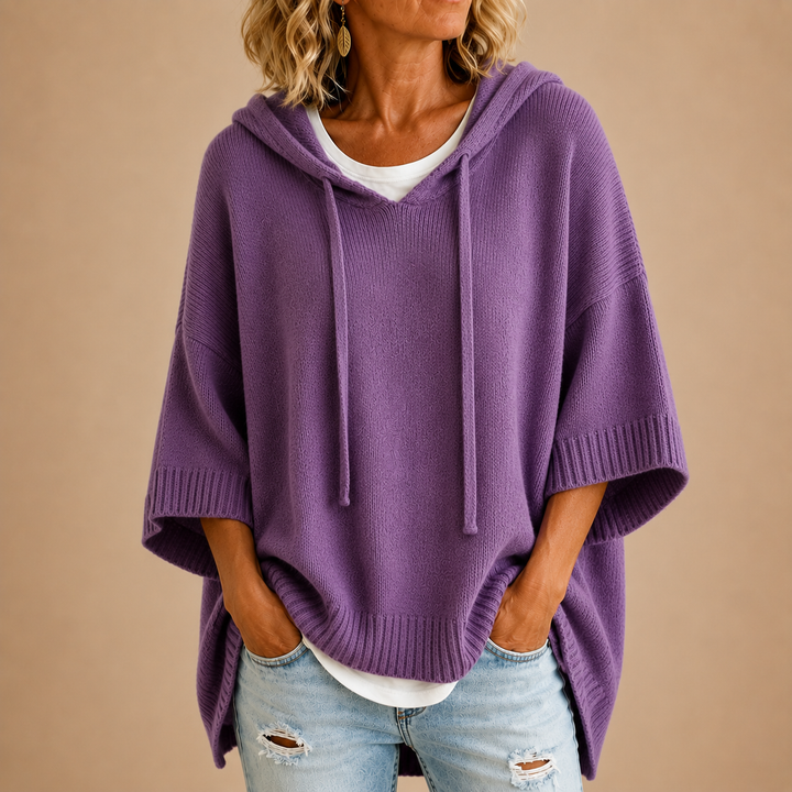 Emerson™ Hooded Knit Poncho
