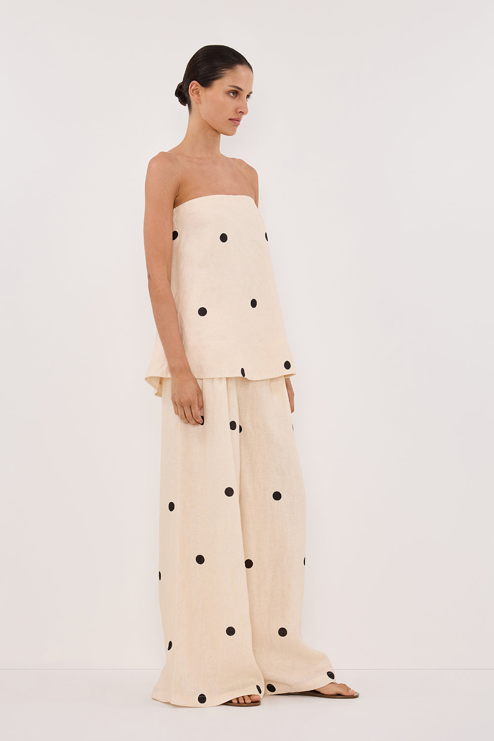 Aurelia Polka Charm Two-Piece Pants Set
