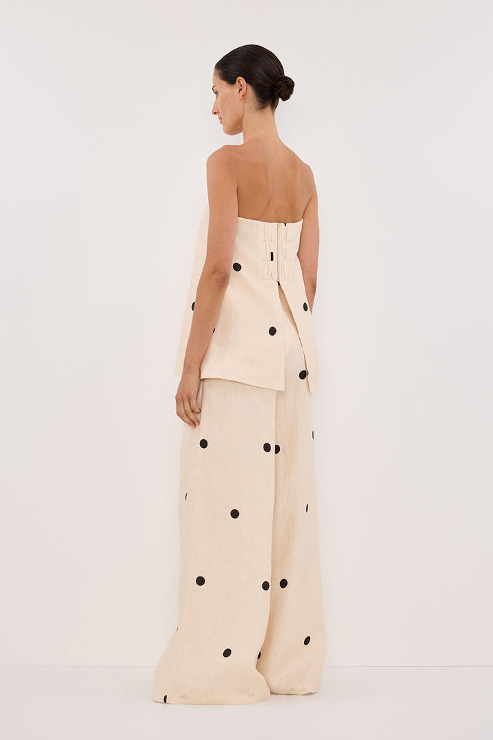 Aurelia Polka Charm Two-Piece Pants Set