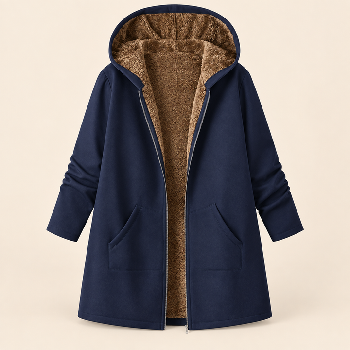 Beatrice™ Sherpa-Lined Hooded Coat