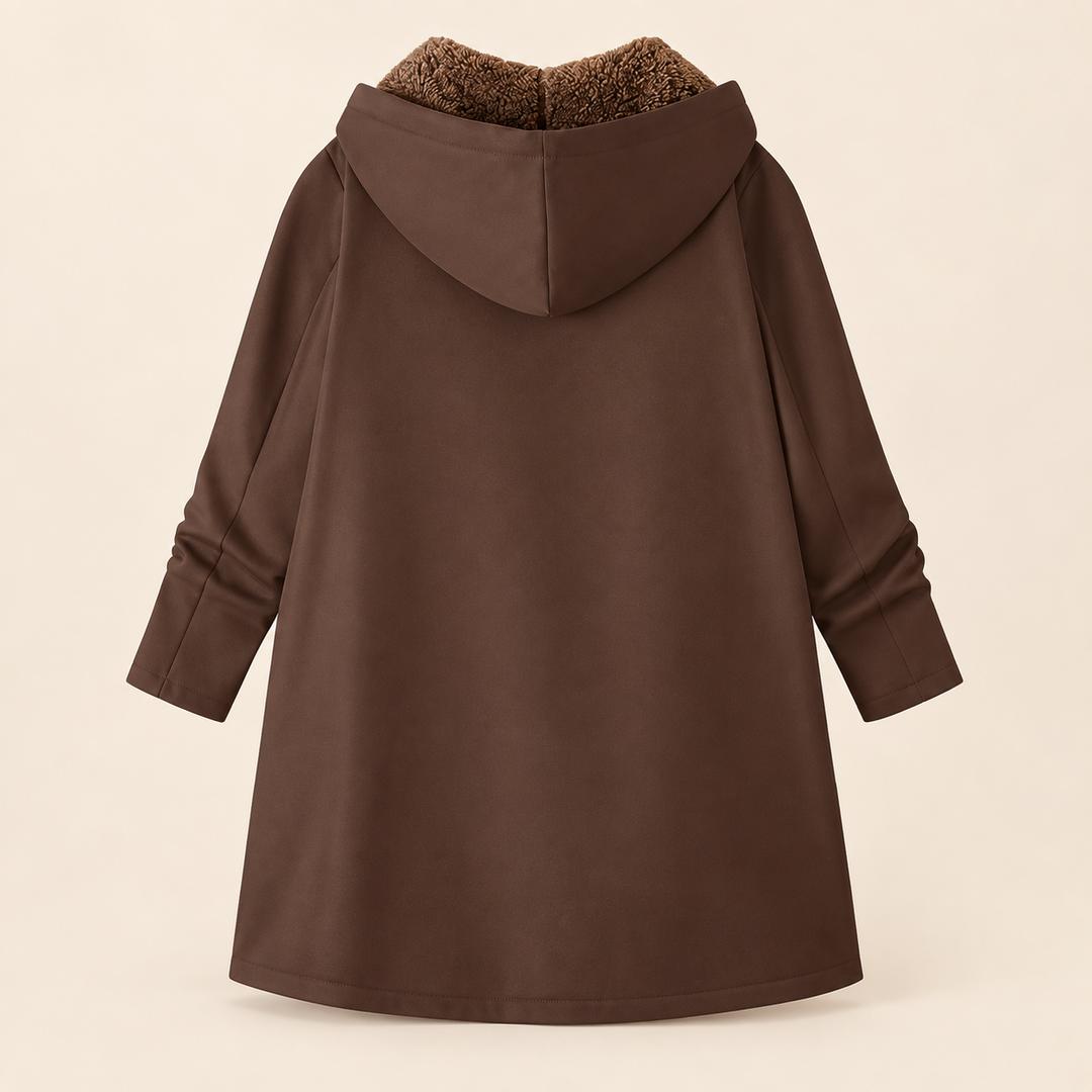 Beatrice™ Sherpa-Lined Hooded Coat