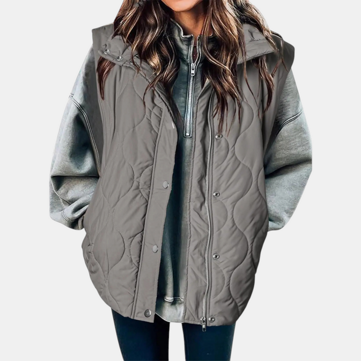 Quilted Zip-Up Puffer Vest