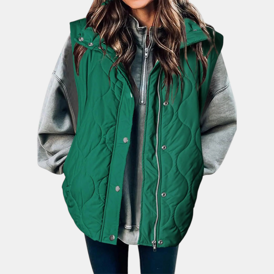 Quilted Zip-Up Puffer Vest