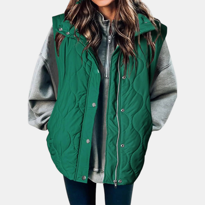 Quilted Zip-Up Puffer Vest