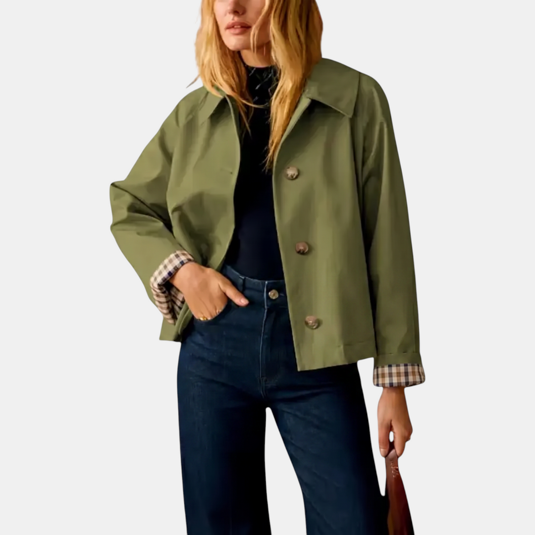 Margot™ Cropped Trench Coat