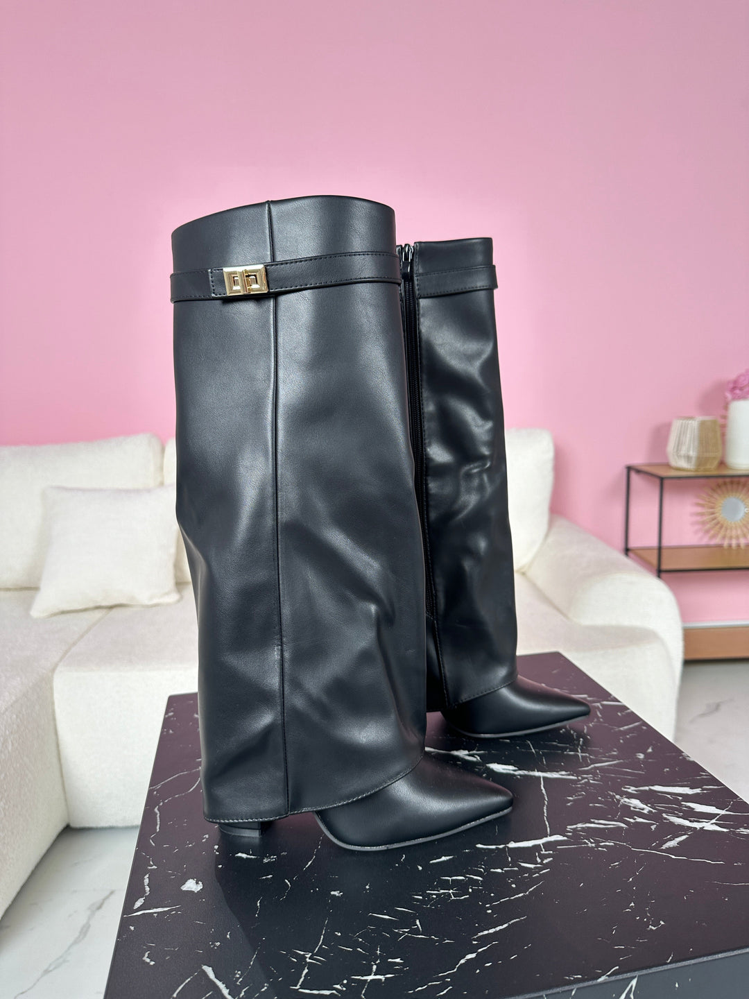 Minnie™ | Shark Leather Boots