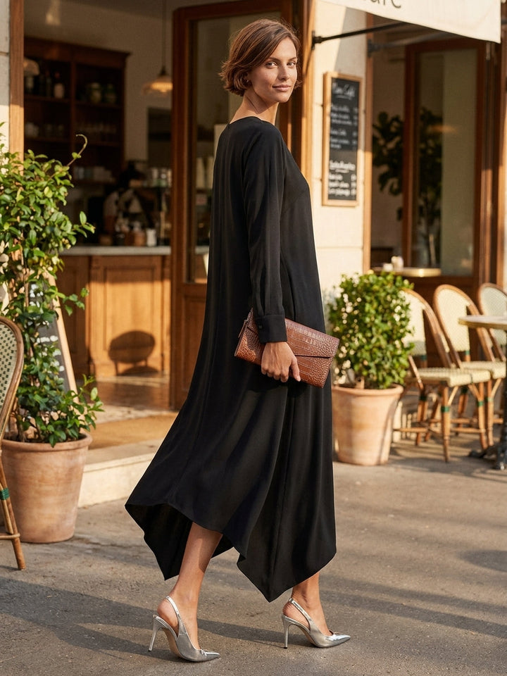 Nora™ Asymmetric Midi Dress