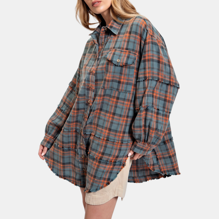 Maggie™ Oversized Flannel Shirt