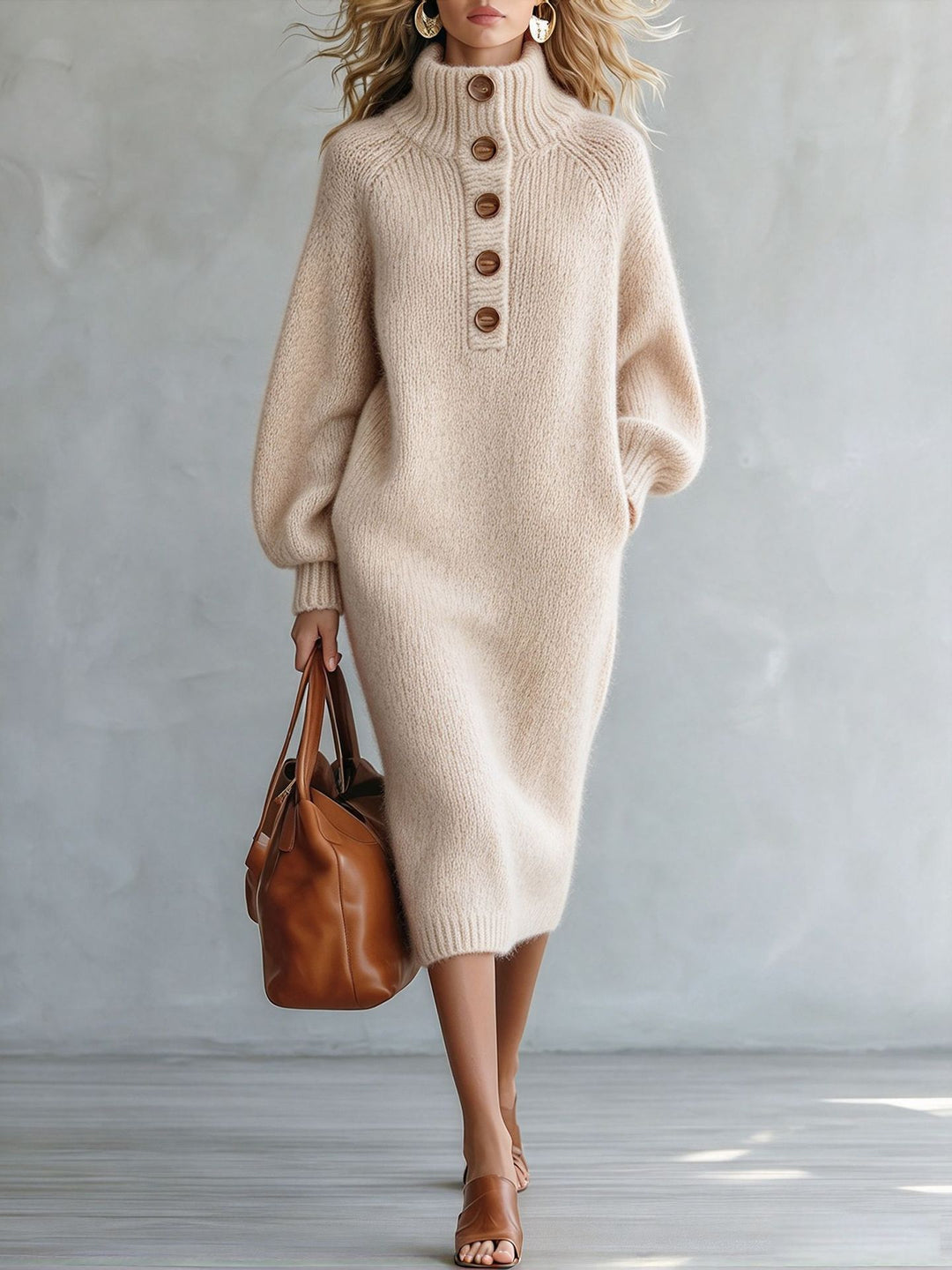 Theodosia Turtleneck Sweater Dress