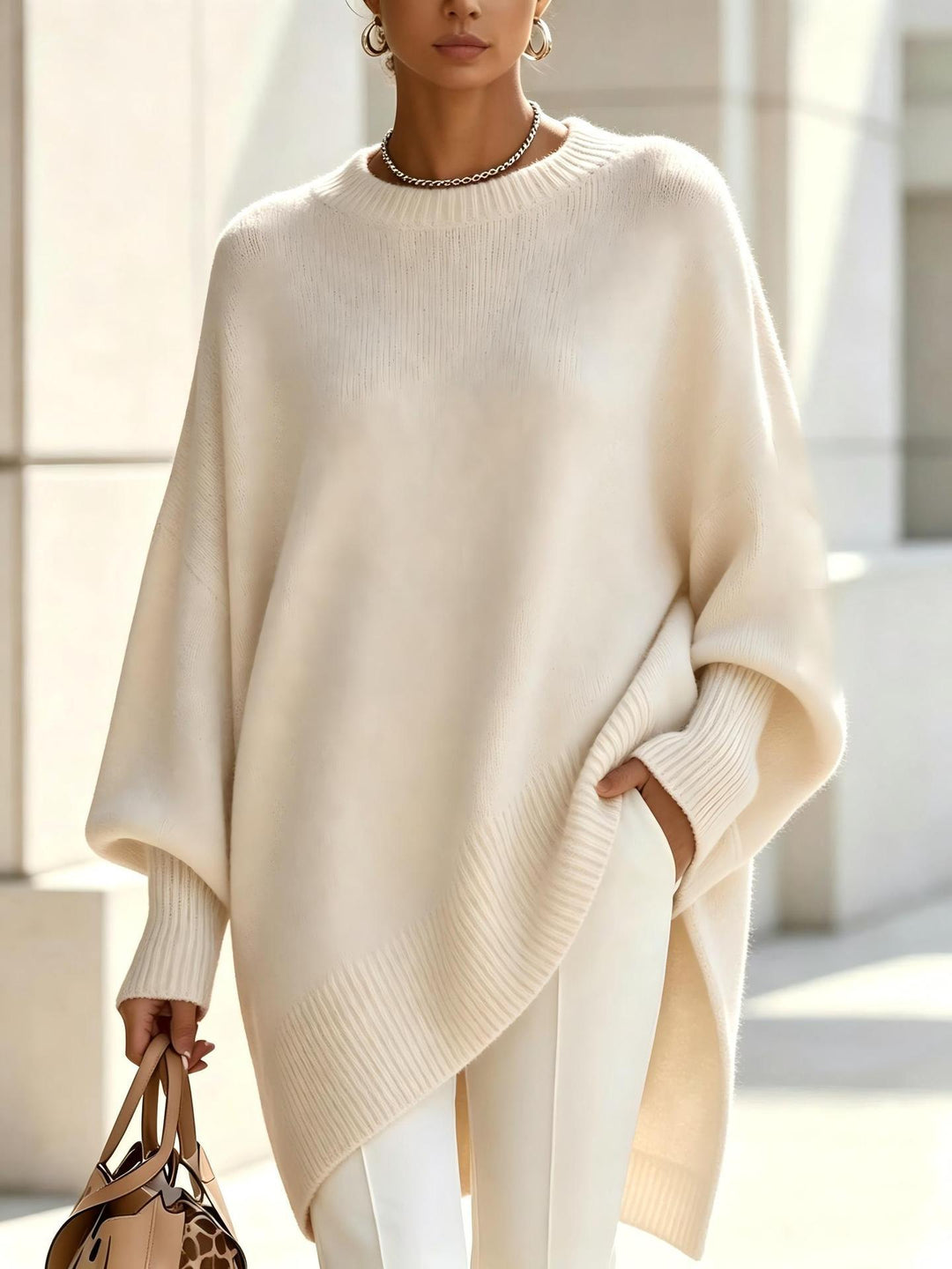 Eleanor Oversized Round-Neck Pullover