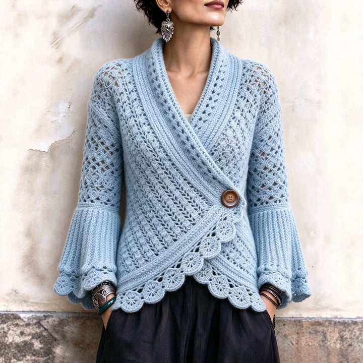 Georgie™ Open-Weave Wrap Cardigan