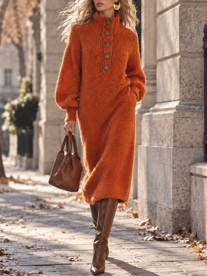Theodosia Turtleneck Sweater Dress