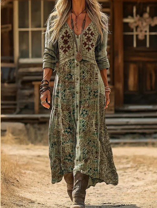 Marigold™ Botanical Maxi Dress