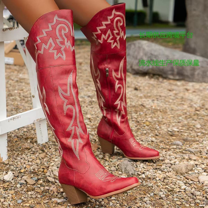 Cheyenne™ | Classic Over-the-Knee Cowboy Boots