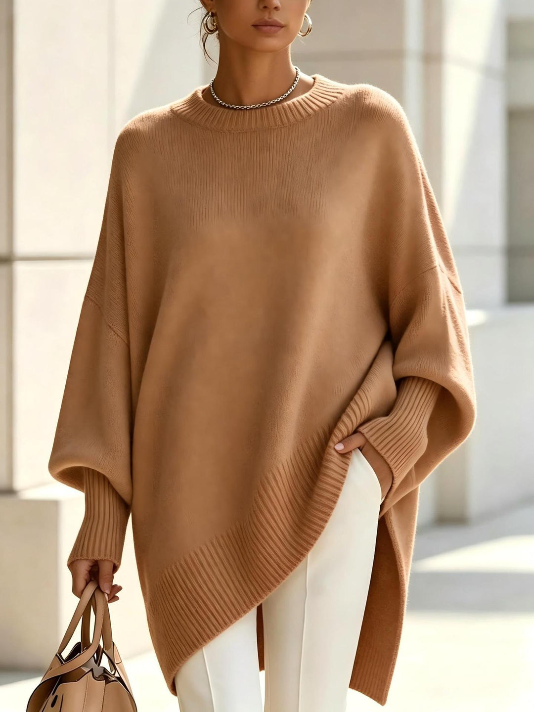 Eleanor Oversized Round-Neck Pullover