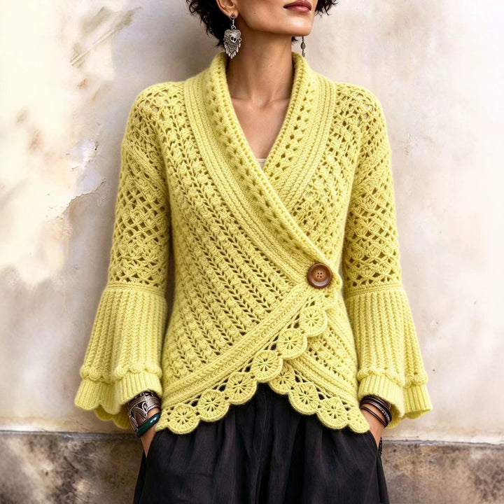 Georgie™ Open-Weave Wrap Cardigan