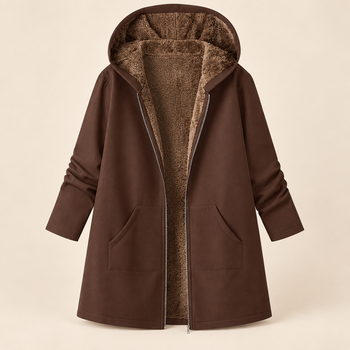 Beatrice™ Sherpa-Lined Hooded Coat