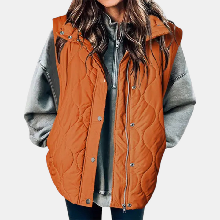 Quilted Zip-Up Puffer Vest