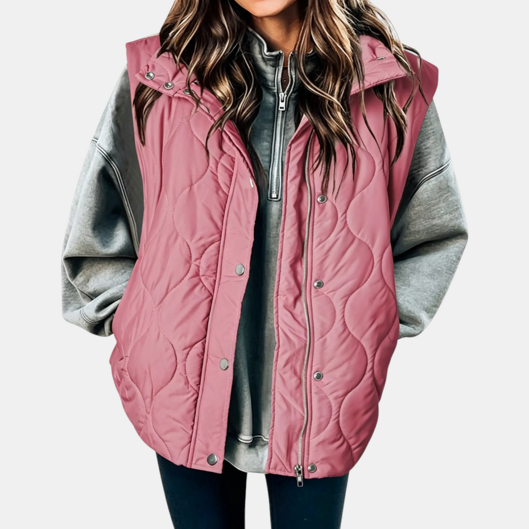 Quilted Zip-Up Puffer Vest