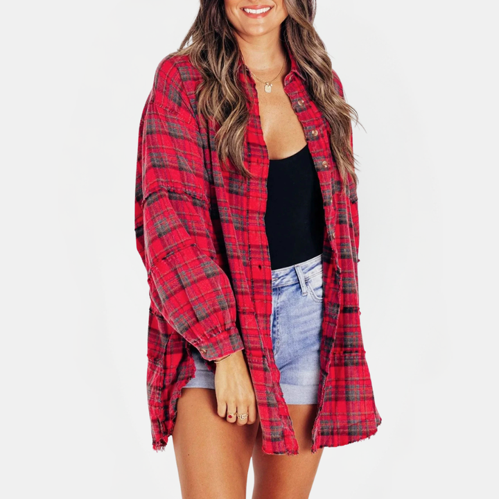 Maggie™ Oversized Flannel Shirt