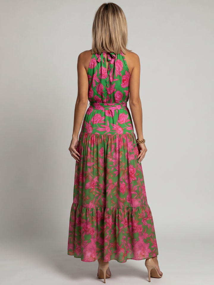 Rowen™ | Draped Halter Midi Dress