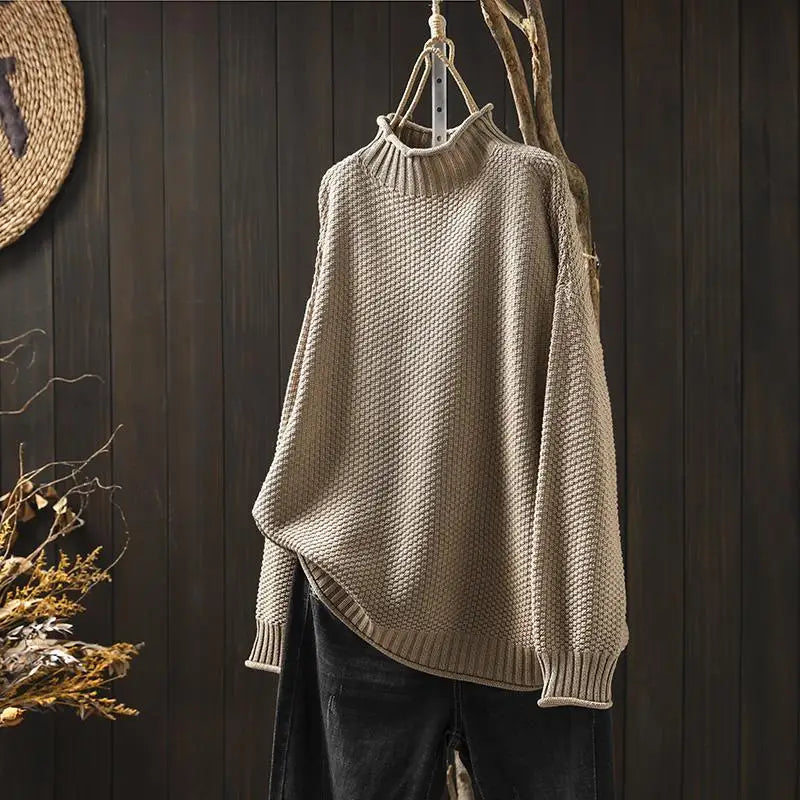 Marcie™ Relaxed Mock Neck Sweater