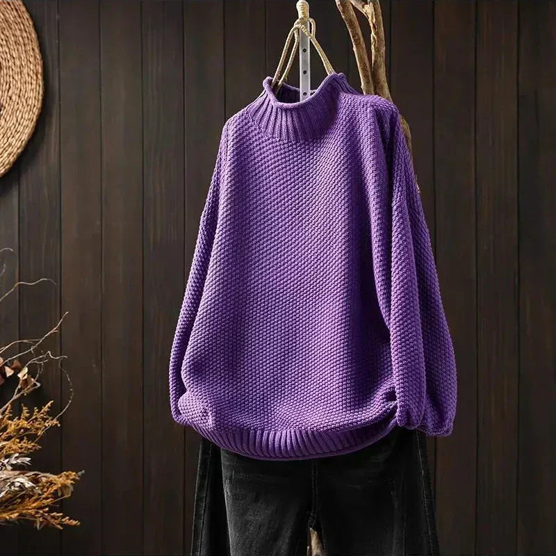 Marcie™ Relaxed Mock Neck Sweater