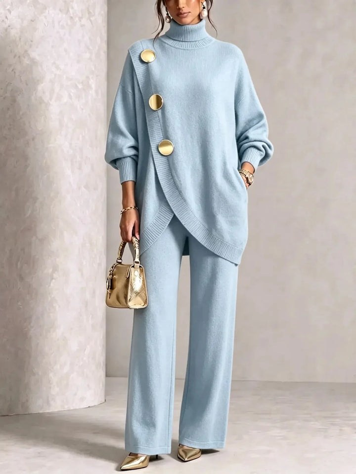 Margaux™ Elegant Button-Detail Knit Set
