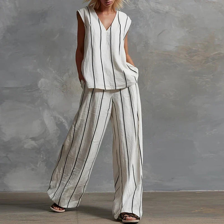 Gail™ | Striped Summer Pants Set