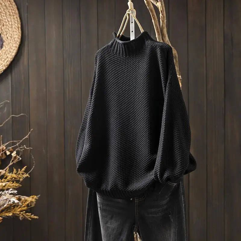 Marcie™ Relaxed Mock Neck Sweater