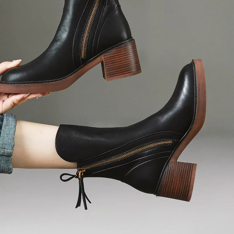 Aria™ | Leather Ankle Boots