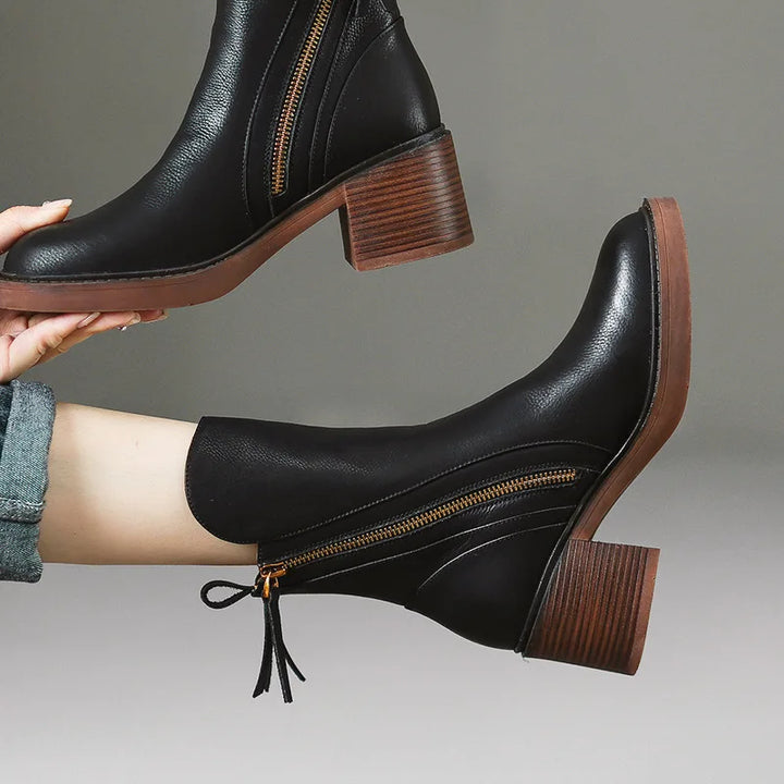 Aria™ | Leather Ankle Boots