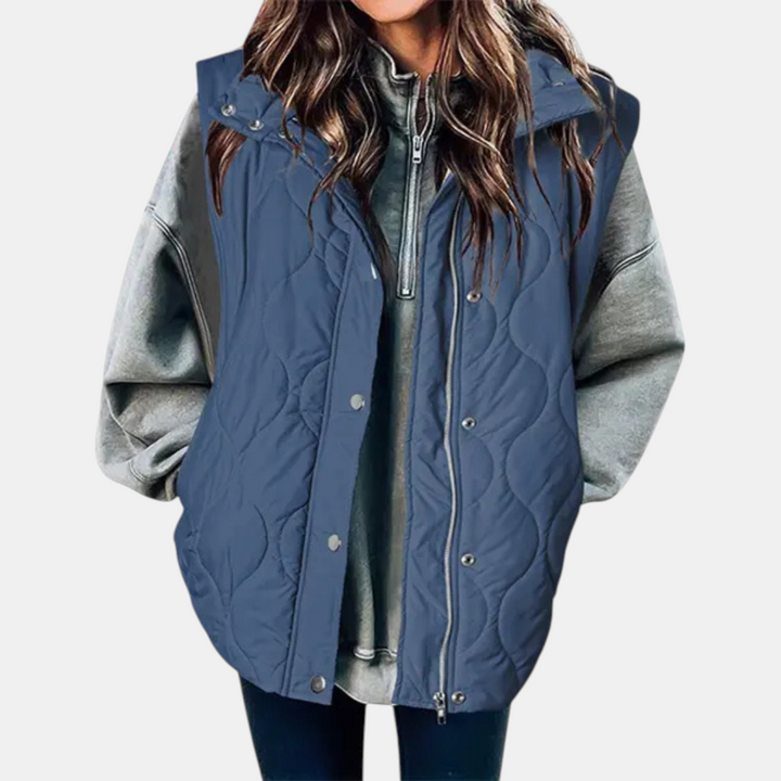 Quilted Zip-Up Puffer Vest