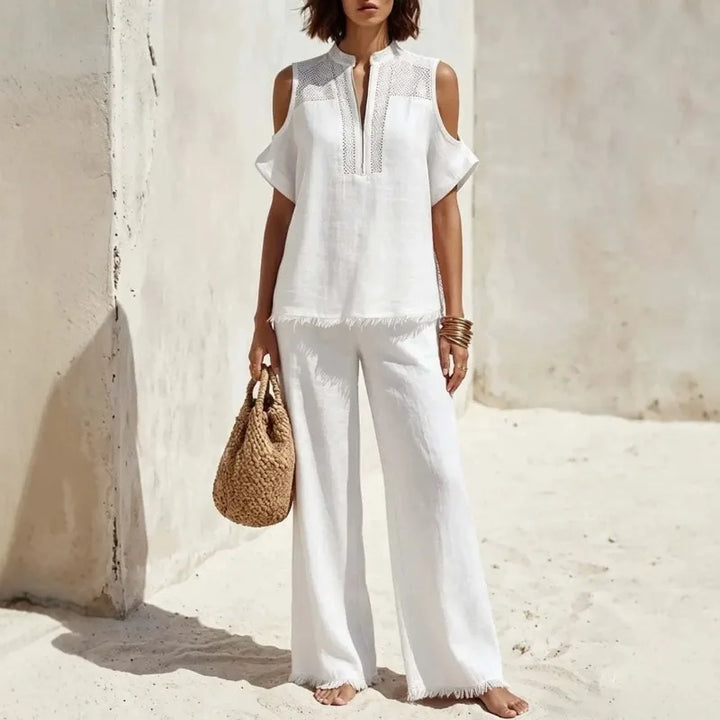 Rosanna™ | Zip Neck Pants Set