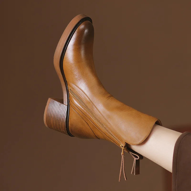 Aria™ | Leather Ankle Boots
