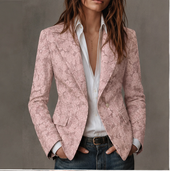 Lorenza™ Elegant Cashmere-Blend Blazer