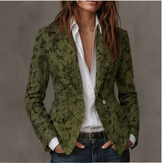 Lorenza™ Elegant Cashmere-Blend Blazer