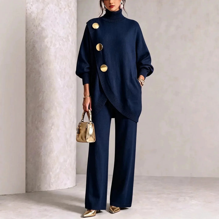 Margaux™ Elegant Button-Detail Knit Set