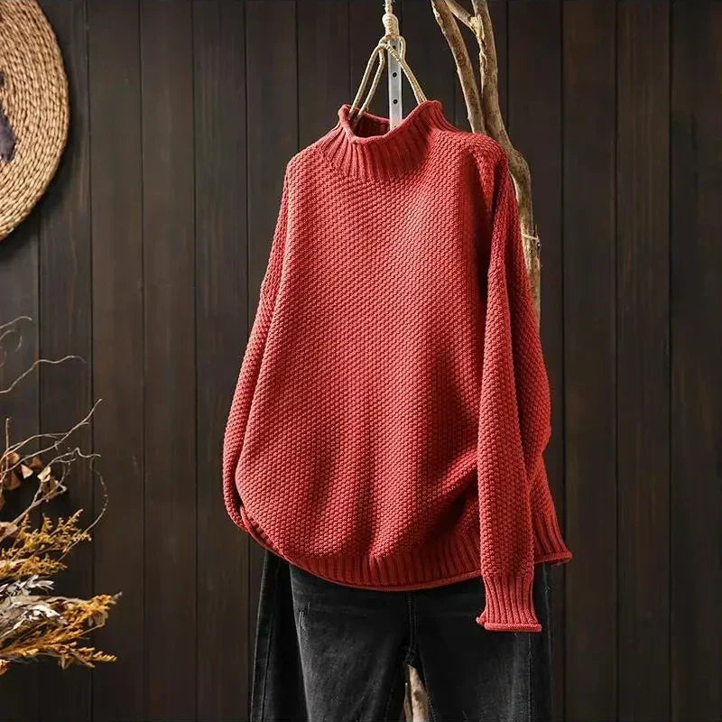 Marcie™ Relaxed Mock Neck Sweater