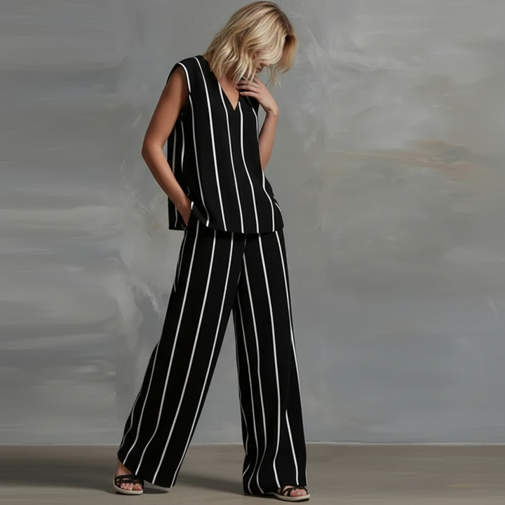 Gail™ | Striped Summer Pants Set