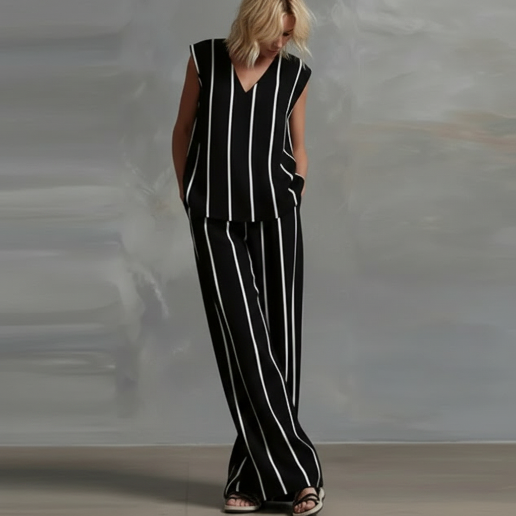 Gail™ | Striped Summer Pants Set