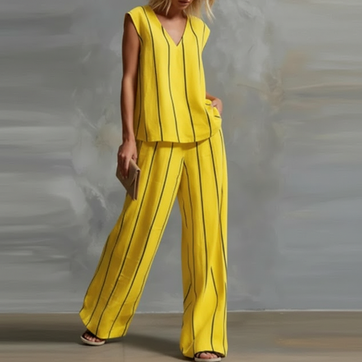 Gail™ | Striped Summer Pants Set
