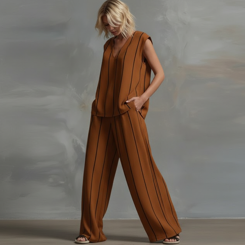 Gail™ | Striped Summer Pants Set