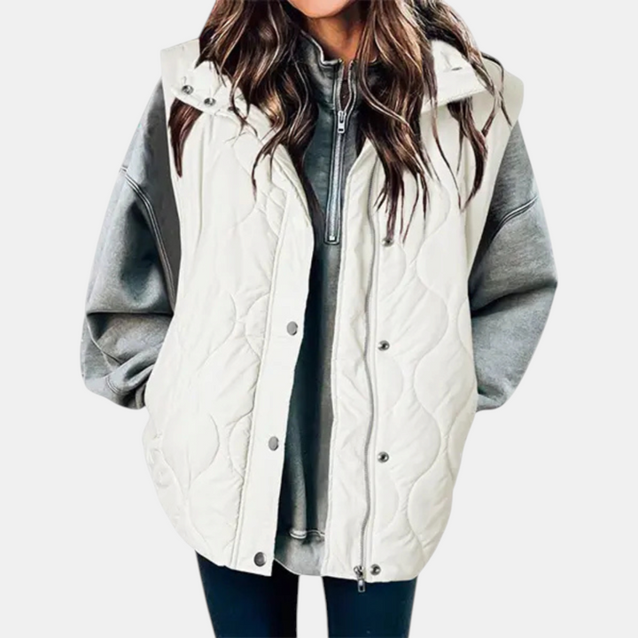 Quilted Zip-Up Puffer Vest