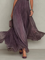 Ashley | Vintage Elegant Chiffon Maxi Dress