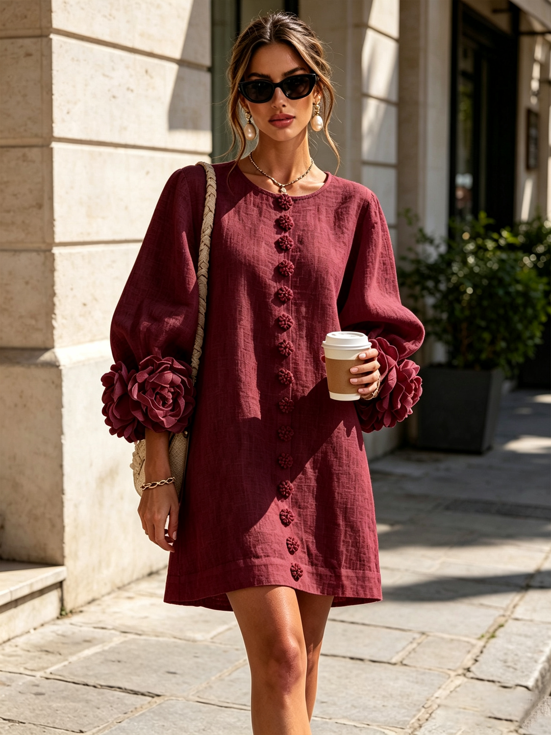 Rosalie™ Button-Down Mini Dress