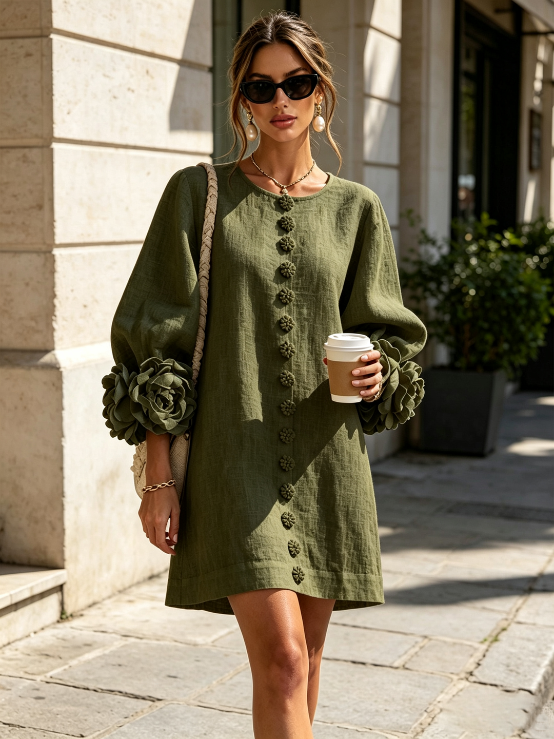 Rosalie™ Button-Down Mini Dress