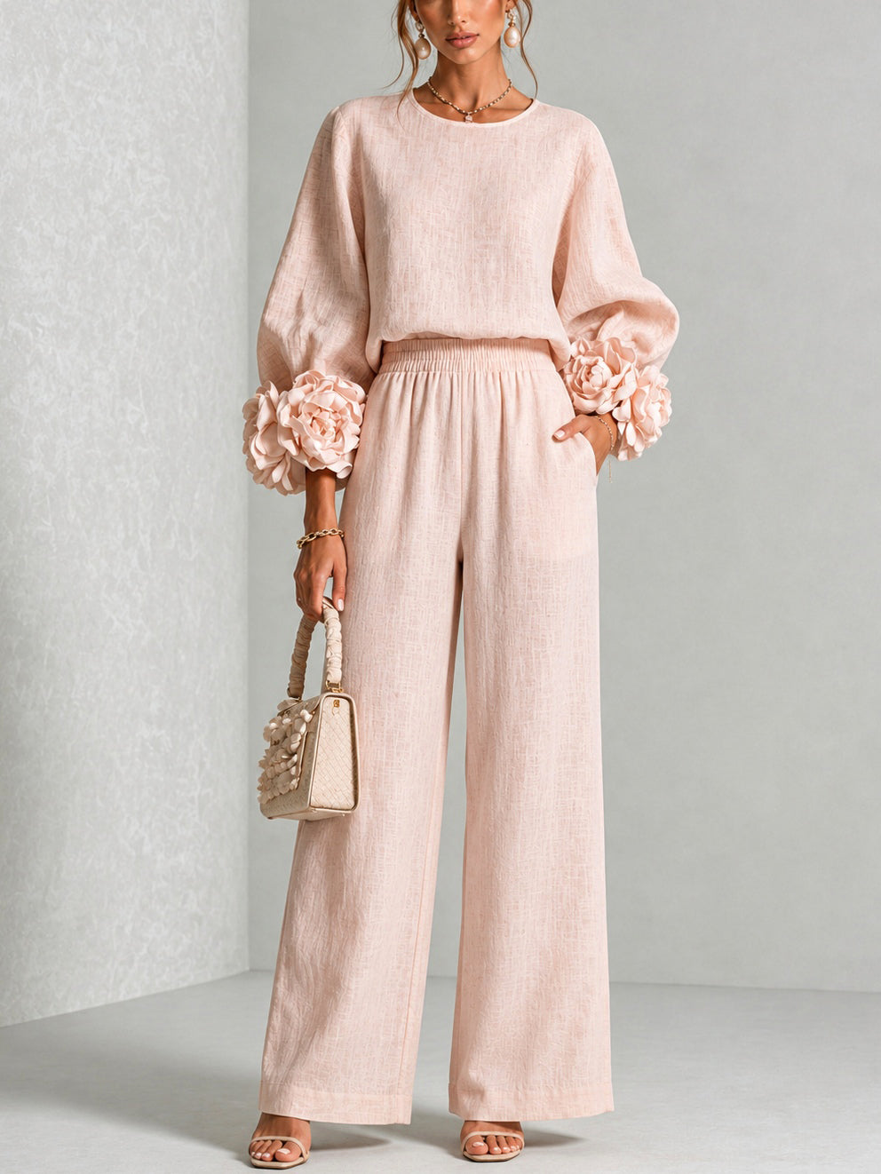 Rosalie Floral Cuff Two-Piece Set