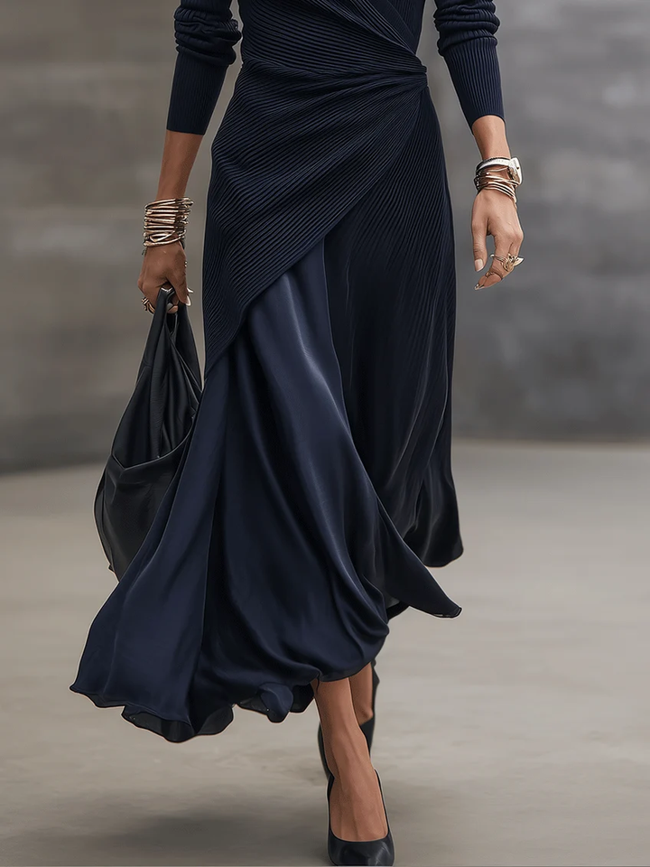 Delphine™ Satin Wrap Maxi Dress