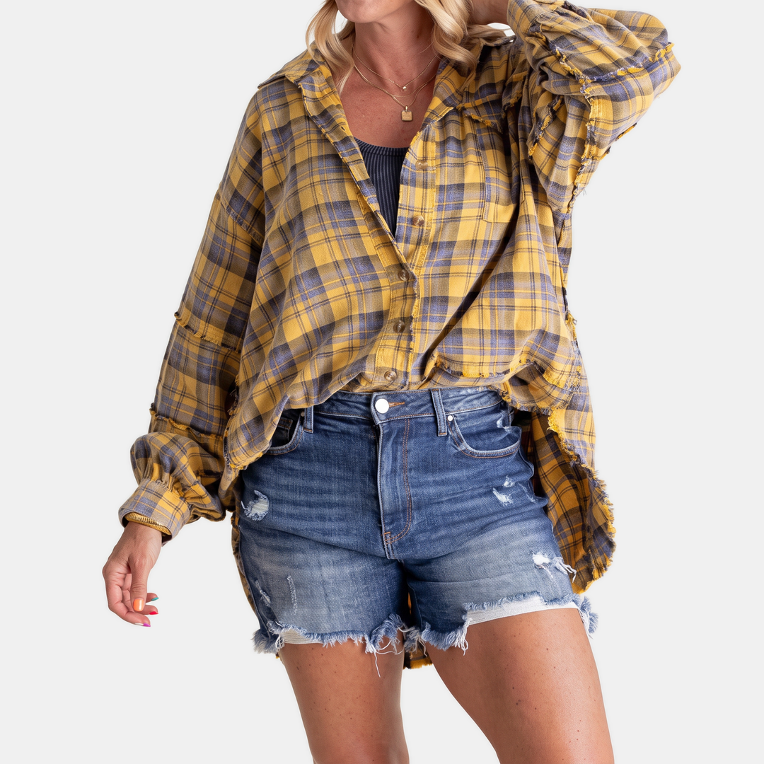 Maggie™ Oversized Flannel Shirt